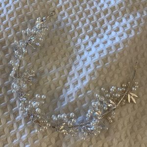 Pearl and Crystal headband tiara